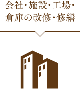 会社・施設・工場・倉庫の改修・修繕